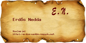 Erdős Nedda névjegykártya